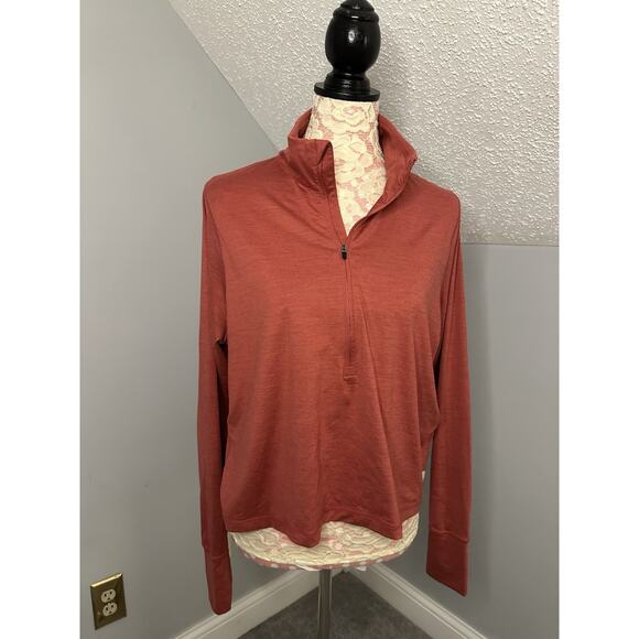 EUC VUORI Womens Crescent 1/2 Zip Wicking Breathable Stretch Running Gym XL - Picture 2 of 7